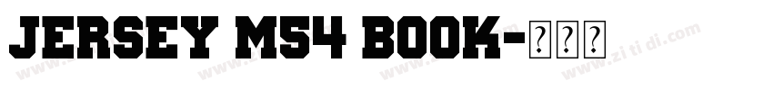 Jersey M54 Book字体转换